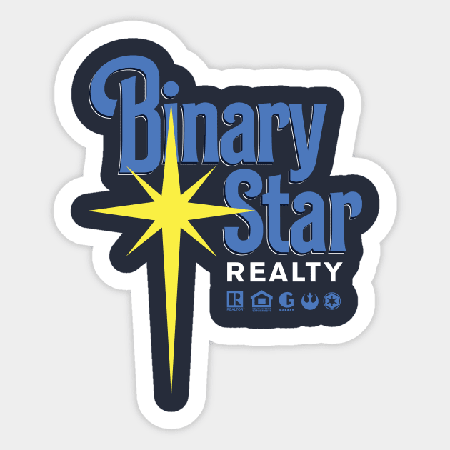 Binary Star Realty Sticker by MindsparkCreative